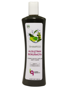 Fotografia de producto Shampoo de Alquitrán y Bergamota con contenido de 500 ml. de Iq Herbal Products